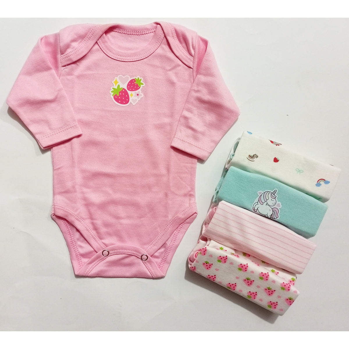 Pack of 5 Long Sleeve Bodysuits - BB24D1