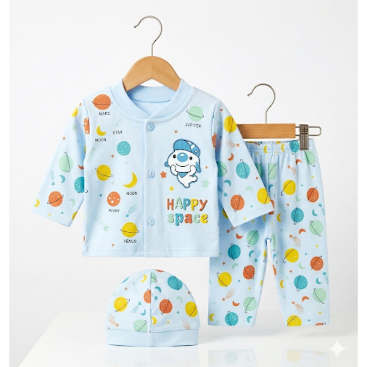 3-Piece Baby Shirt & Trouser - Blue