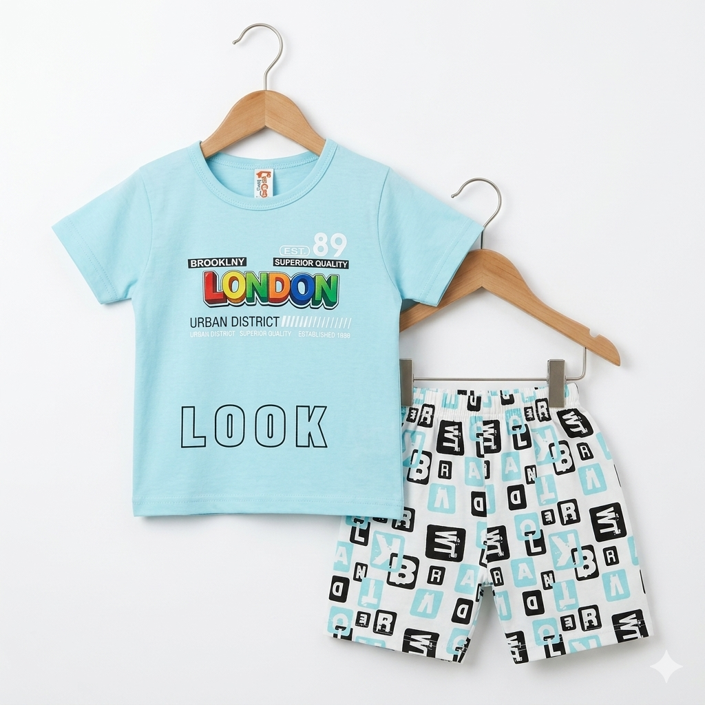 T-Shirt & Nicker - Green - Look