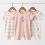 Short Leg Rompers - Blue - Pink Mickey