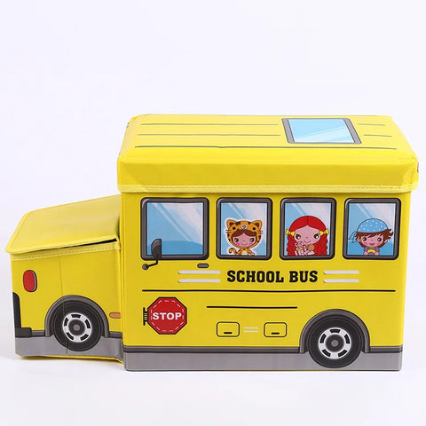 School Bus - Toy Box - Yellow