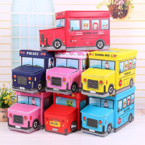 School Bus - Toy Box - Pink