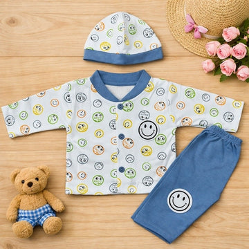 3-Piece Baby Shirt & Trouser - Blue