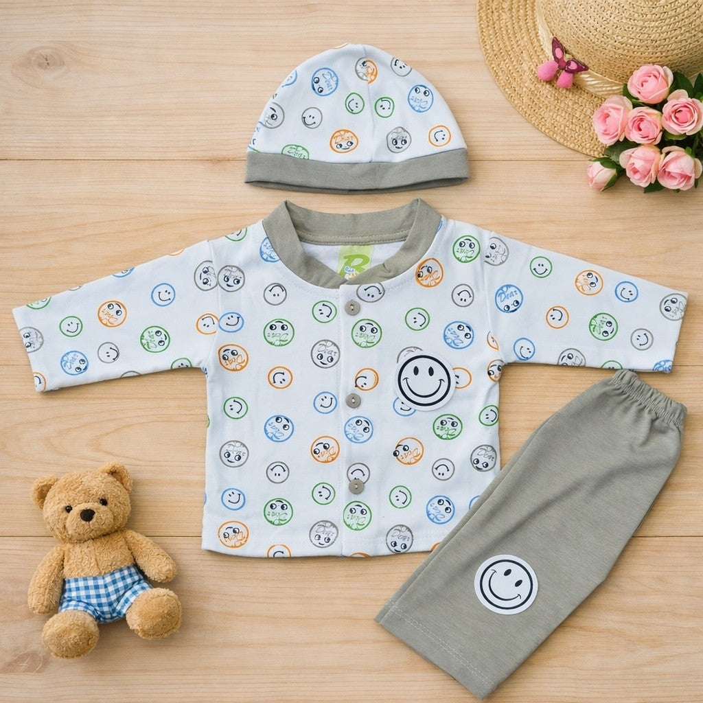 3-Piece Baby Shirt & Trouser - Green
