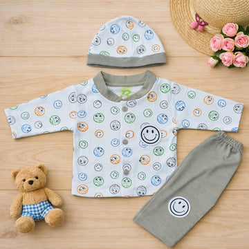 3-Piece Baby Shirt & Trouser - Green