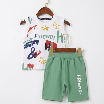 Sleeveless Shirt & Nicker - Friend - Green