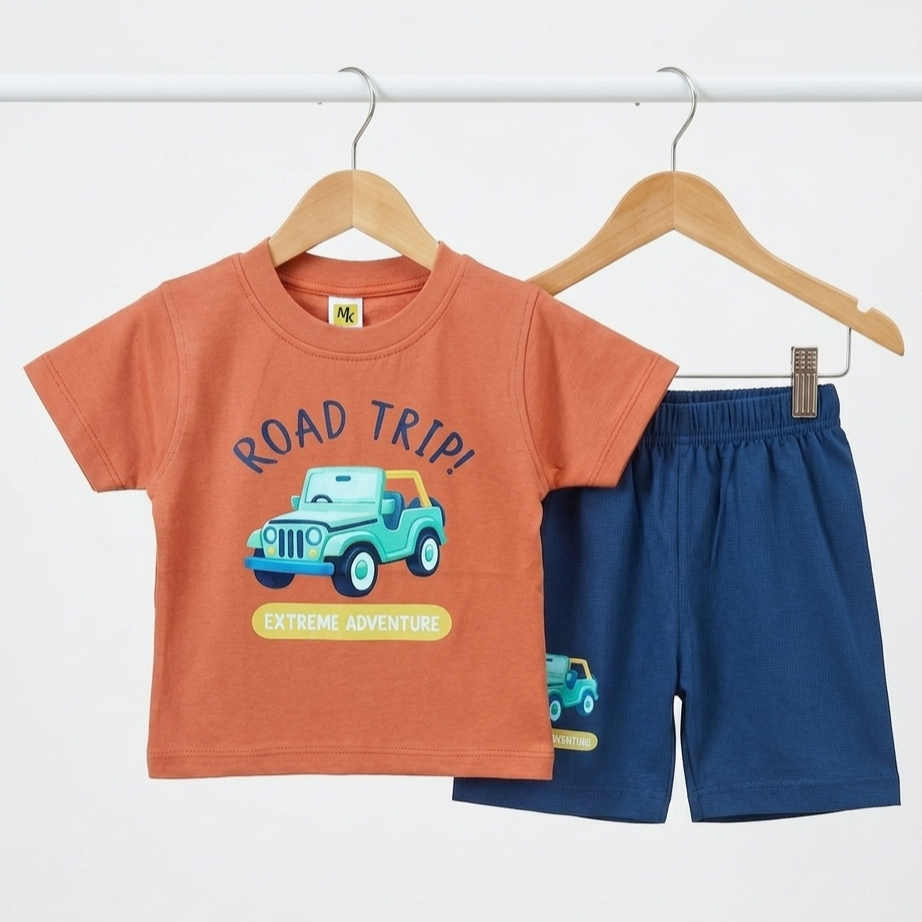 T-Shirt & Nicker - Road Trip - Orange