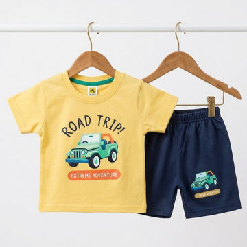 T-Shirt & Nicker - Road Trip - Yellow