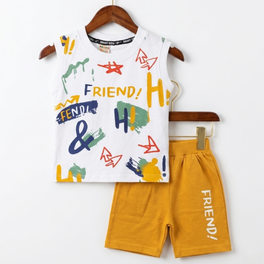 Sleeveless Shirt & Nicker - Friend - Yellow