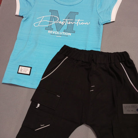 SB - T.Shirt & Short - Blue - TS2406
