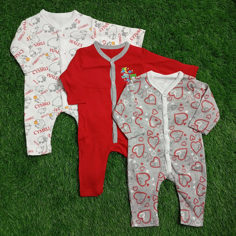 Pack of 3 Baby Rompers - R24014