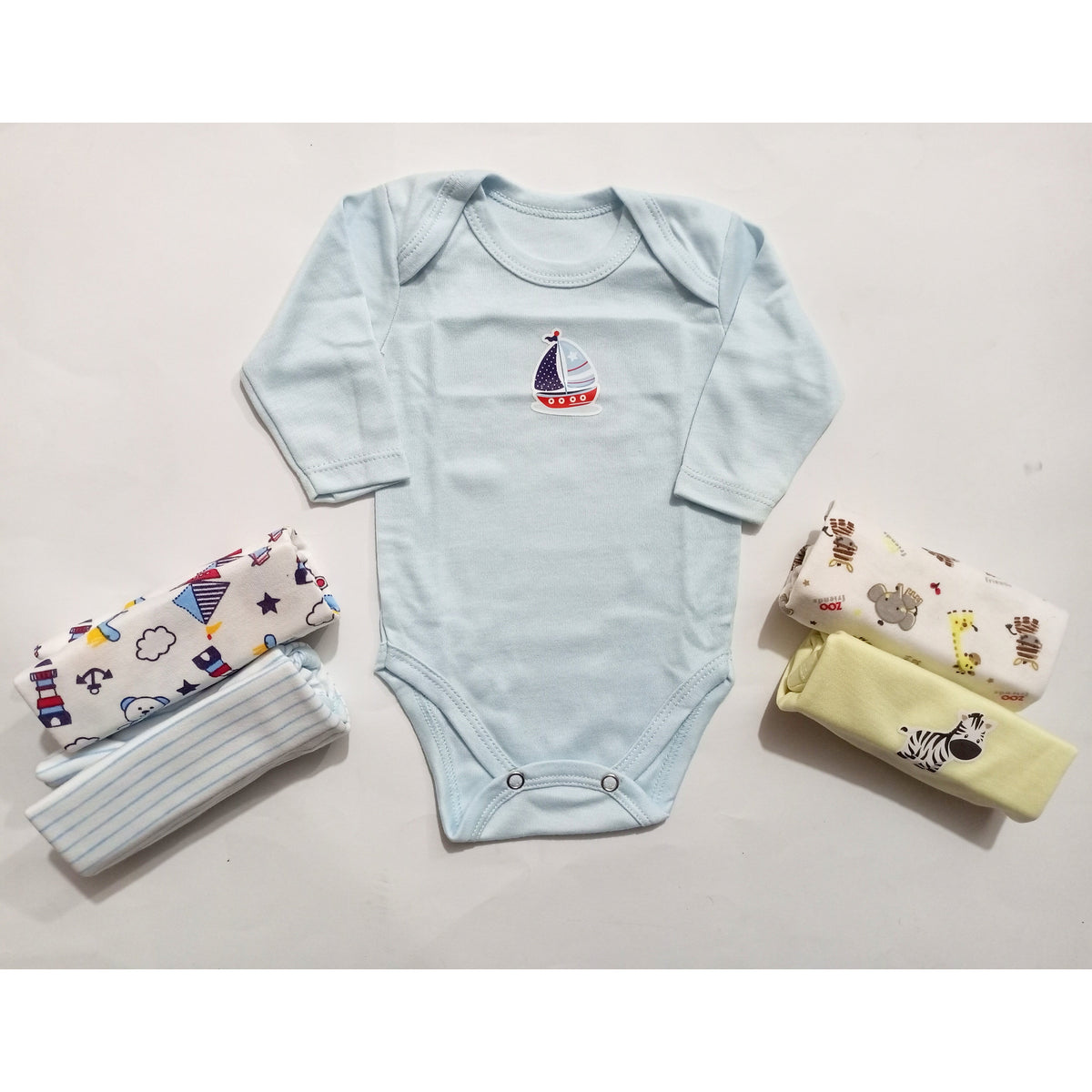 Pack of 5 Long Sleeve Bodysuits - BB24D2