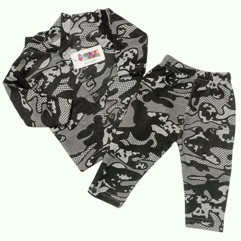 SB - Winter Night Suits - Black Camouflage