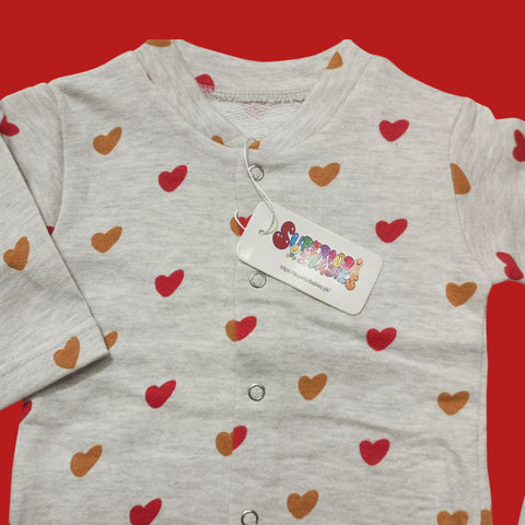 SB - Winter Night Suits - Gray Hearts