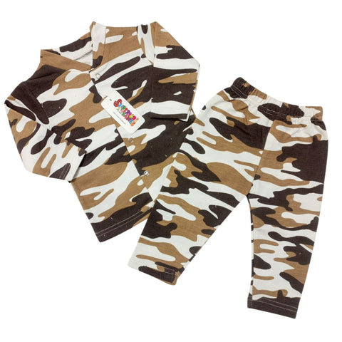 SB - Winter Night Suits - Brown Camouflage