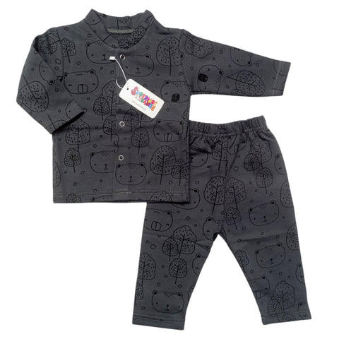 SB - Winter Night Suits - Gray Bears
