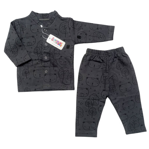 SB - Winter Night Suits - Gray Bears
