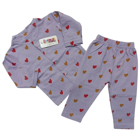 SB - Winter Night Suits - Purple Hearts