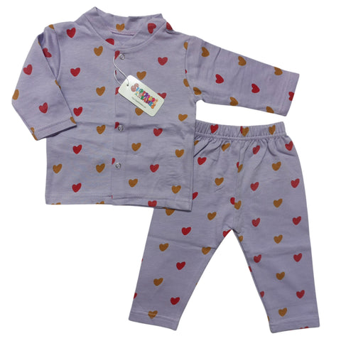 SB - Winter Night Suits - Purple Hearts