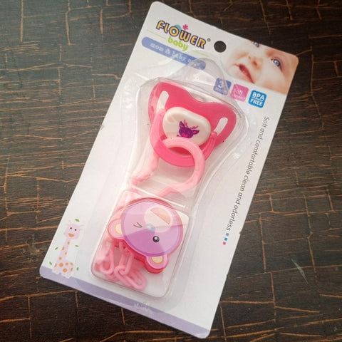 Flower Pacifier With Chain