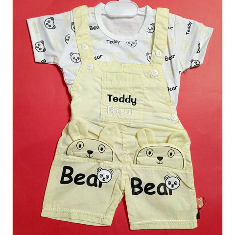Baby Romper - Teddy Bear - Yellow