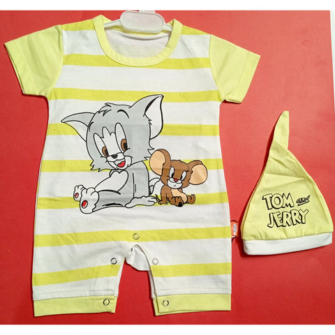 Baby Romper - Tom & Jerry - Yellow