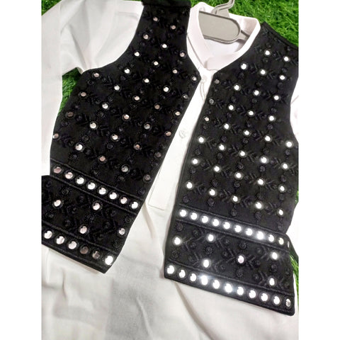3-Piece Set - Dhoti, Kurta & Waistcoat