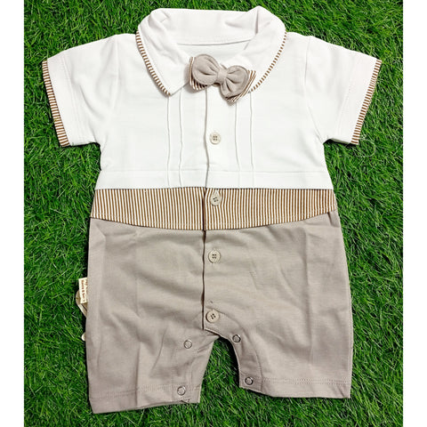Baby Jumpsuit  - Light Gray - D2549