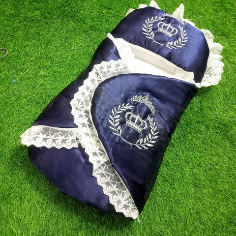 Silk Wrapping Style Carry Nest  - Crown Navy Blue