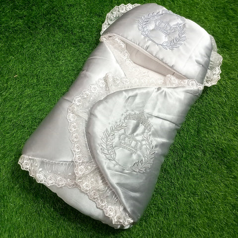 Silk Wrapping Style Carry Nest  - Crown Gray