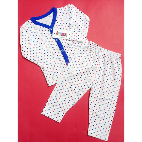 Summer Night Suit - Design 25 - Polka Dots