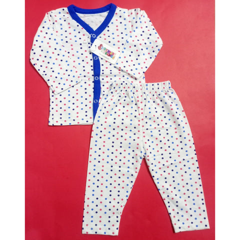 Summer Night Suit - Design 25 - Polka Dots