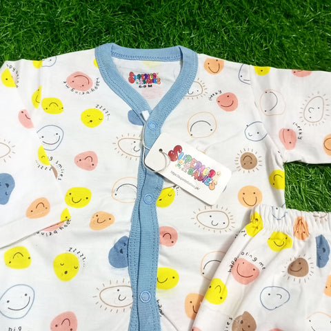Summer Night Suit - 25 - Blue Smiley