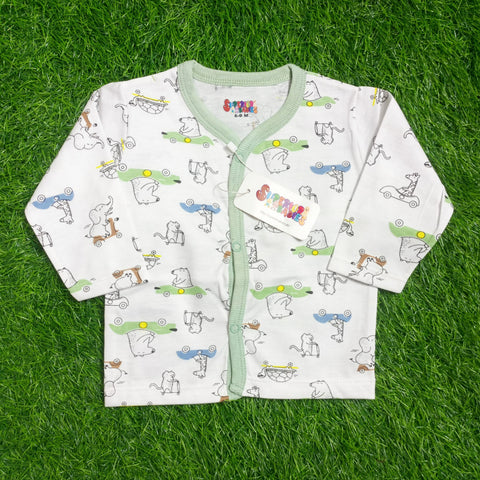 Summer Night Suit - 25 - Green Cartoon