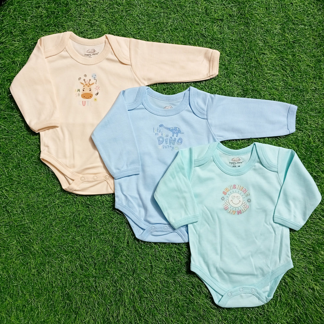 Pack of 3 Baby Suits -  Cartoon