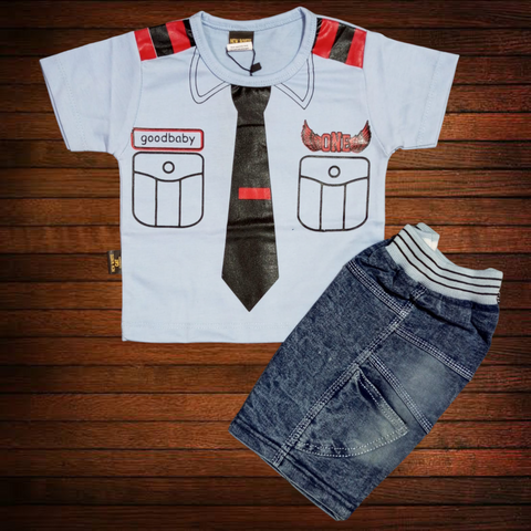 SB - T.Shirt & Short - Blue- TS2431