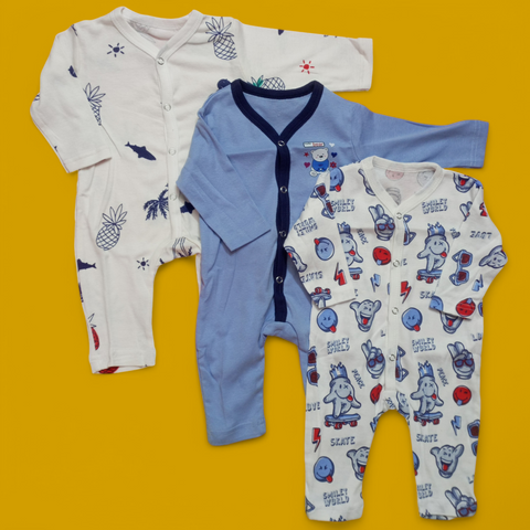 Pack of 3 Baby Rompers - R24010