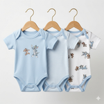 Pack of 3 Half Sleeve Bodysuits - Tom and Jerry