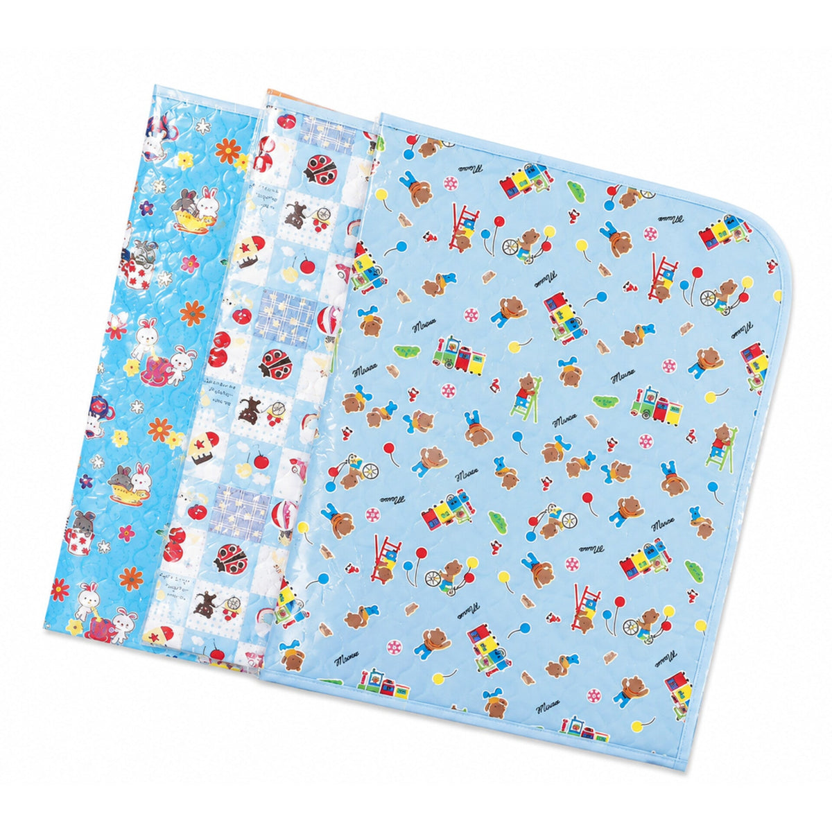 Diaper Changing Sheet - Mix Print - Blue