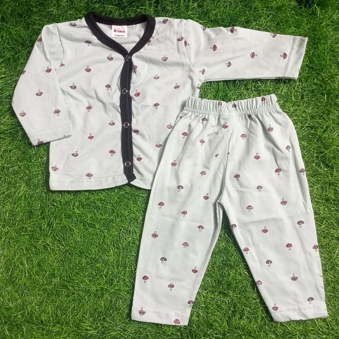 Summer Night Suit - Design 26 - Mushroom