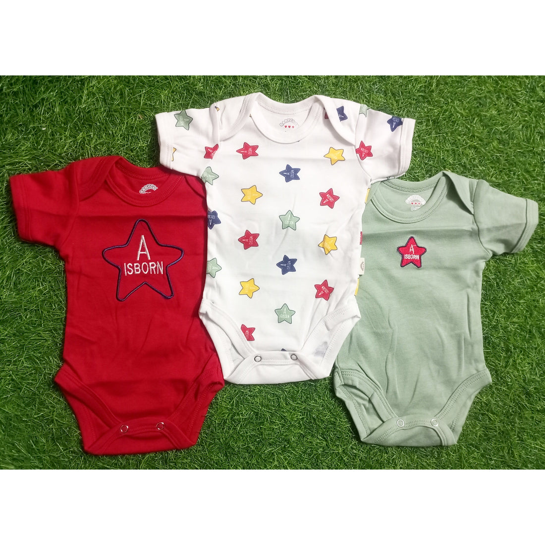 3-Piece Bodysuit - Multi Stars