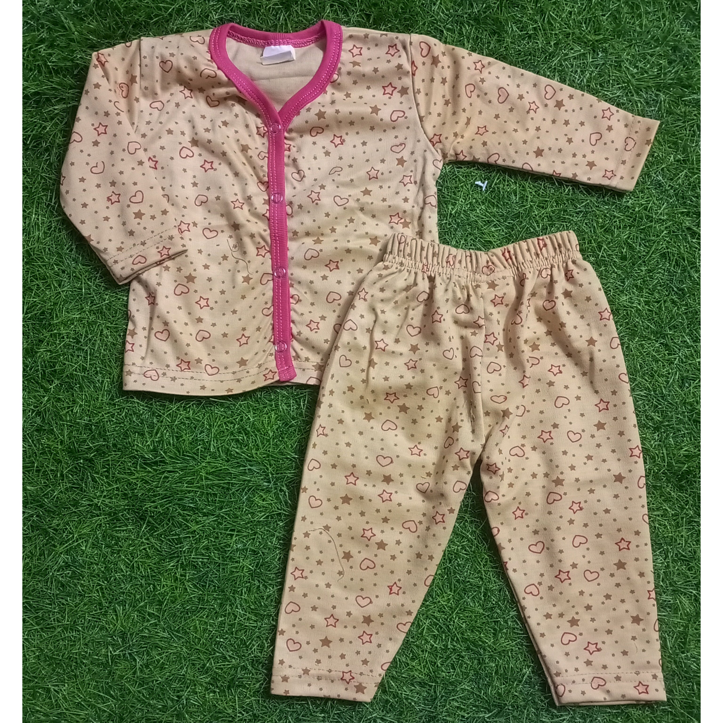 Summer Night Suit - Design 26 - Hearts & Stars