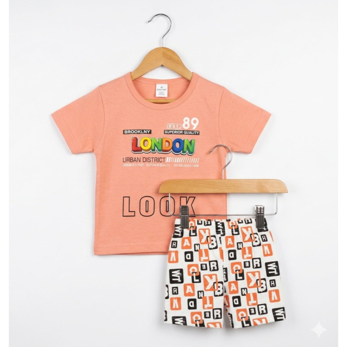 T-Shirt & Nicker - Pink - Look