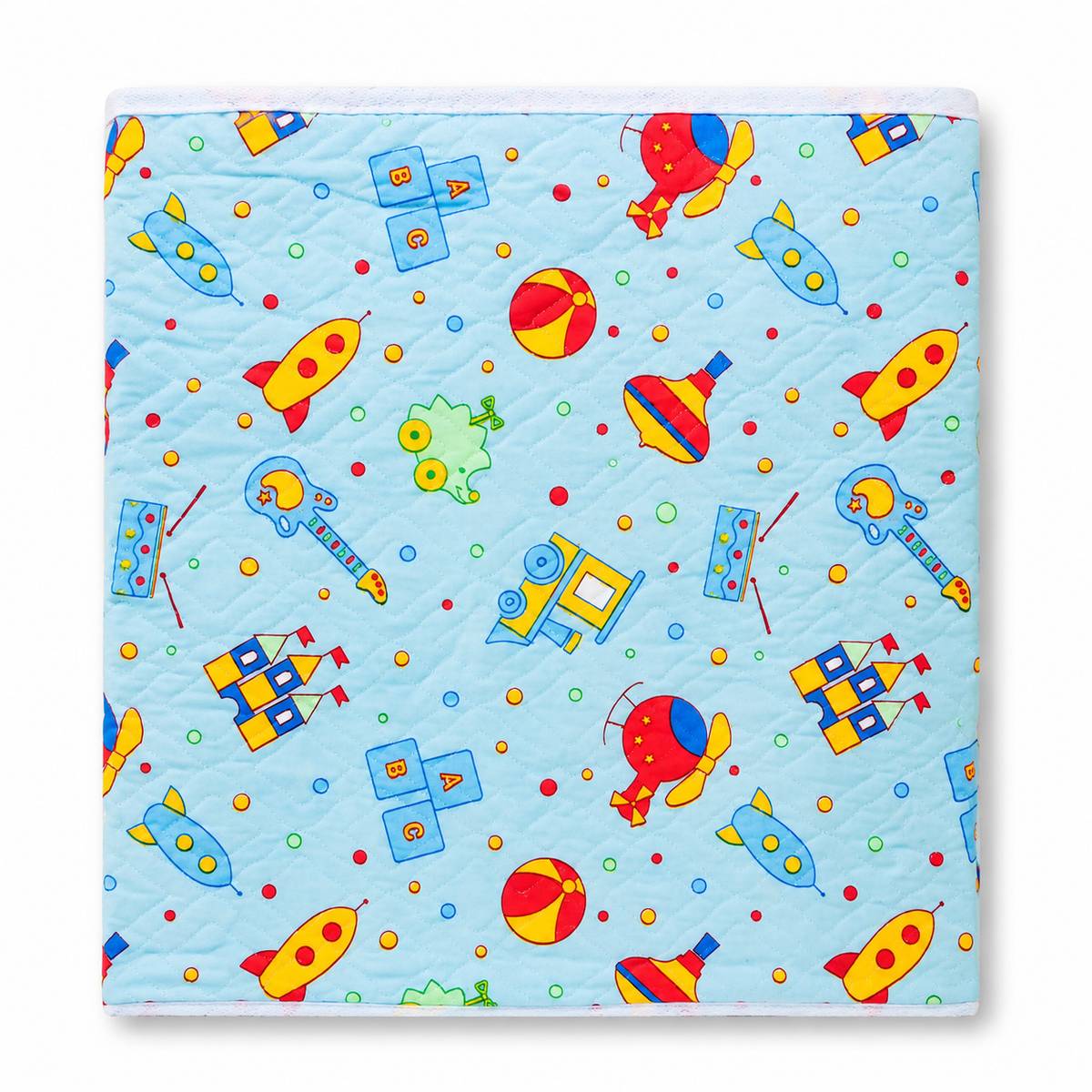 Diaper Changing Sheet - Rocket - Large