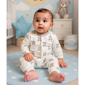 Premium Night Suits - Design 26 - Gray Bear