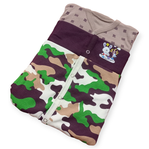 Pack of 3 Baby Rompers - R24012
